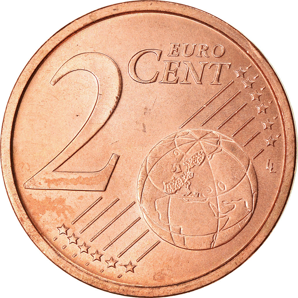 San Marino, 2 Euro Cent, 2004, MBC+, Cobre chapado en acero, KM:441