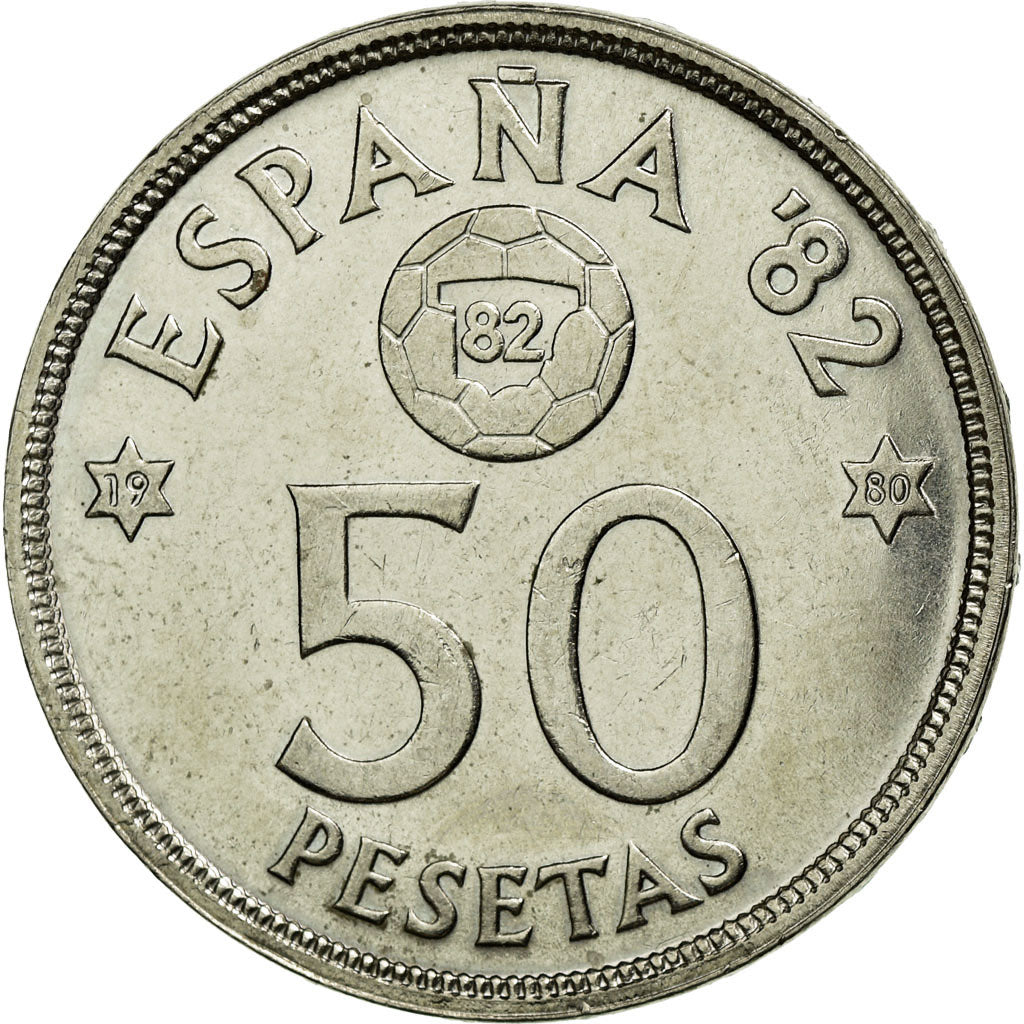 Moneda, España, Juan Carlos I, 50 Pesetas, 1980, EBC, Cobre - níquel, KM:819