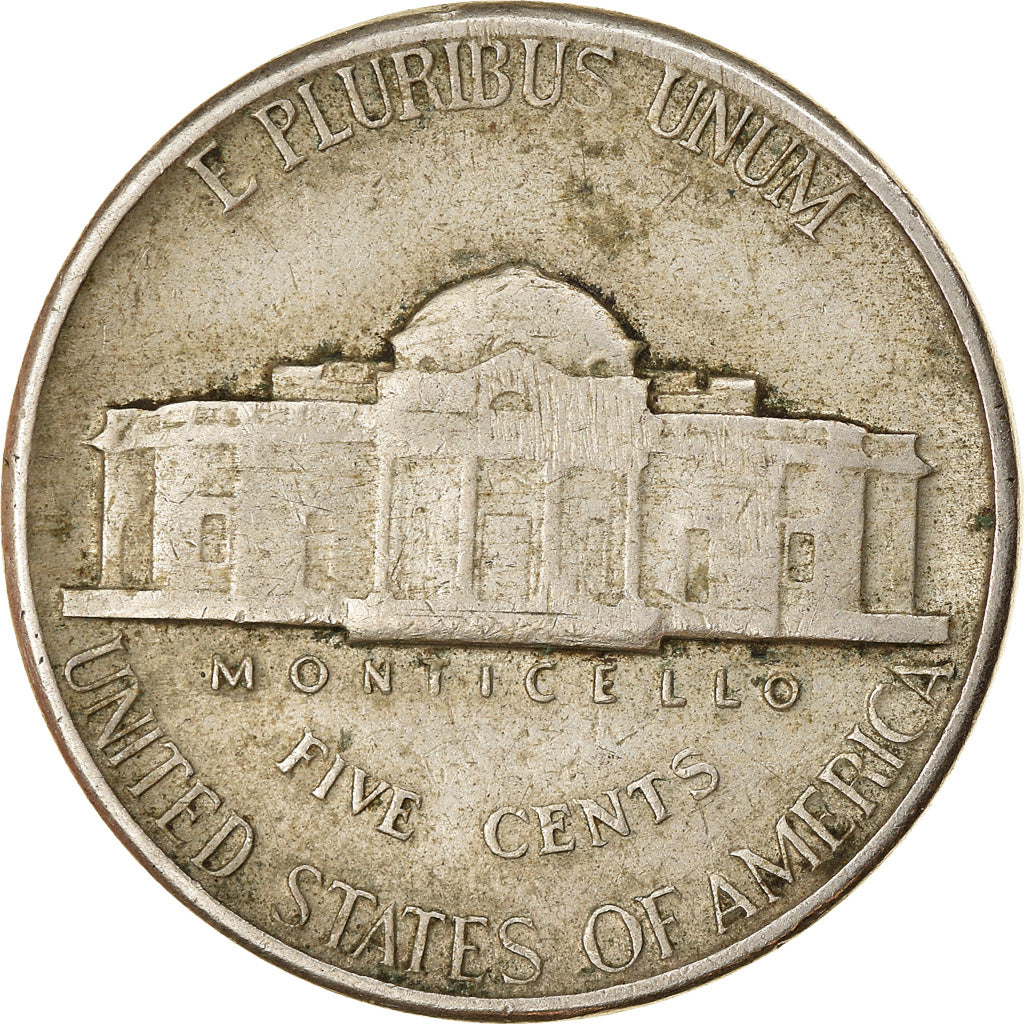 Moneda, Estados Unidos, Jefferson Nickel, 5 Cents, 1941, U.S. Mint