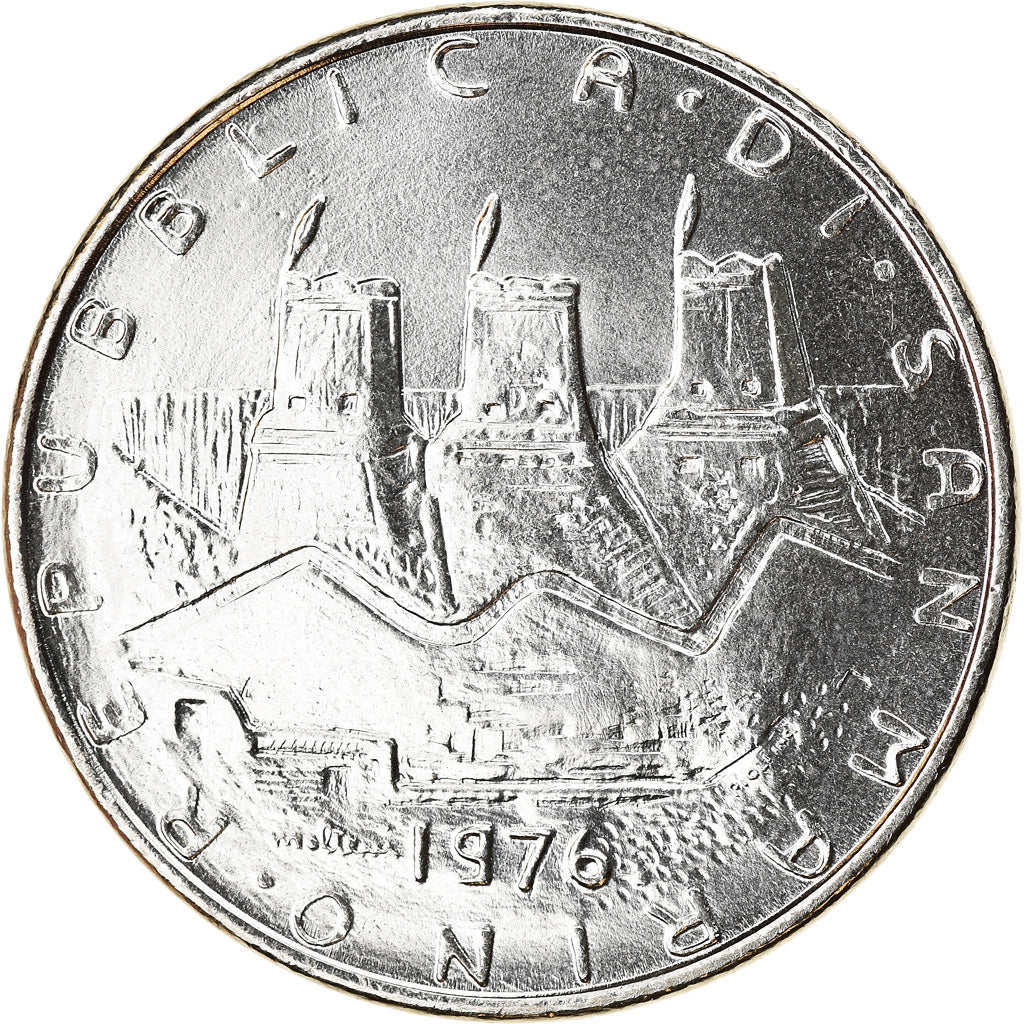 Monnaie, San Marino, 100 Lire, 1976, Rome, SUP, Steel, KM:57