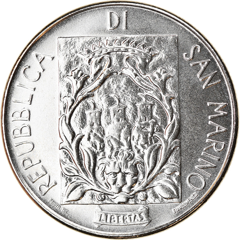 Coin, San Marino, 100 Lire, 1988, Rome, MS(63), Steel, KM:224