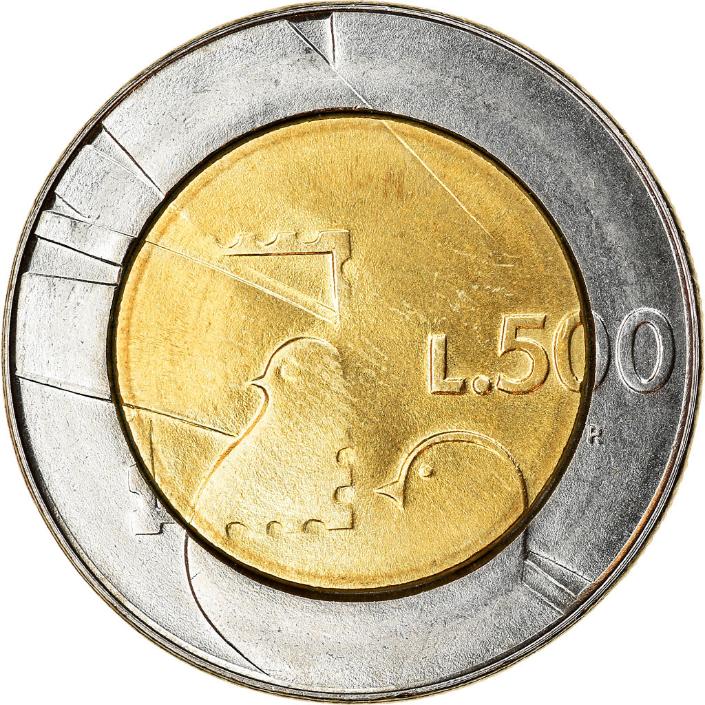 Monnaie, San Marino, 500 Lire, 1990, SUP, Bi-Metallic, KM:256