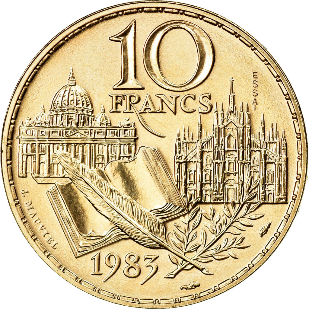 Coin, France, 10 Francs, 1983, MS(60-62), Nickel-Bronze, KM:E126, Gadoury:817