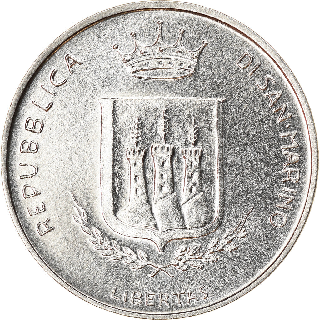 Monnaie, San Marino, 5 Lire, 1983, Rome, SUP, Aluminium, KM:147