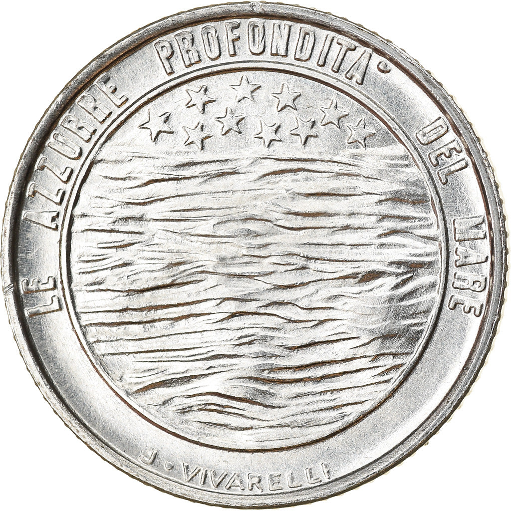 Coin, San Marino, 2 Lire, 1977, AU(55-58), Aluminum, KM:64