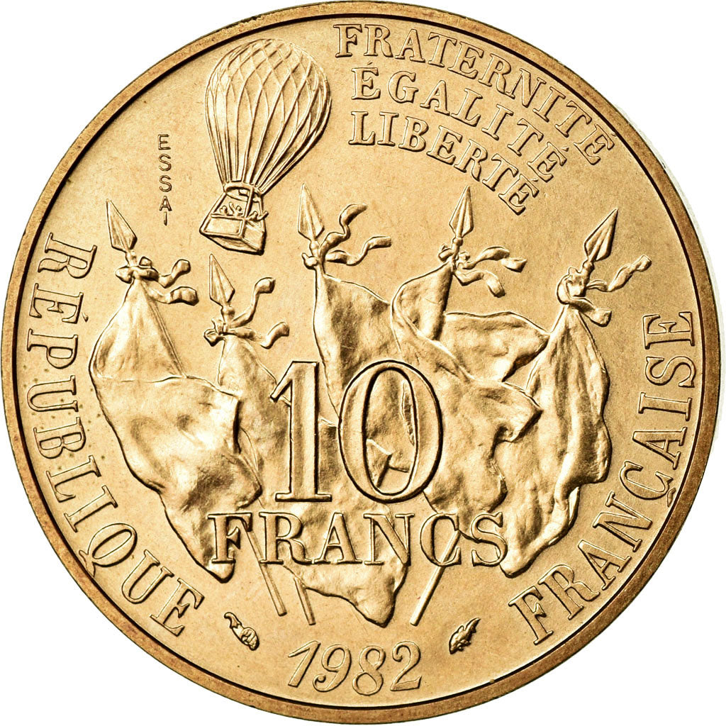 Coin, France, 10 Francs, 1982, MS(60-62), Copper-nickel, KM:E122, Gadoury:815