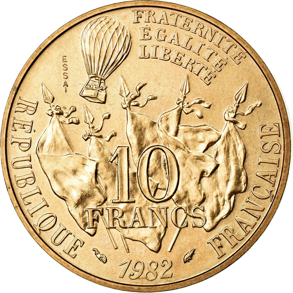Coin, France, 10 Francs, 1982, MS(60-62), Copper-nickel, KM:E122, Gadoury:815