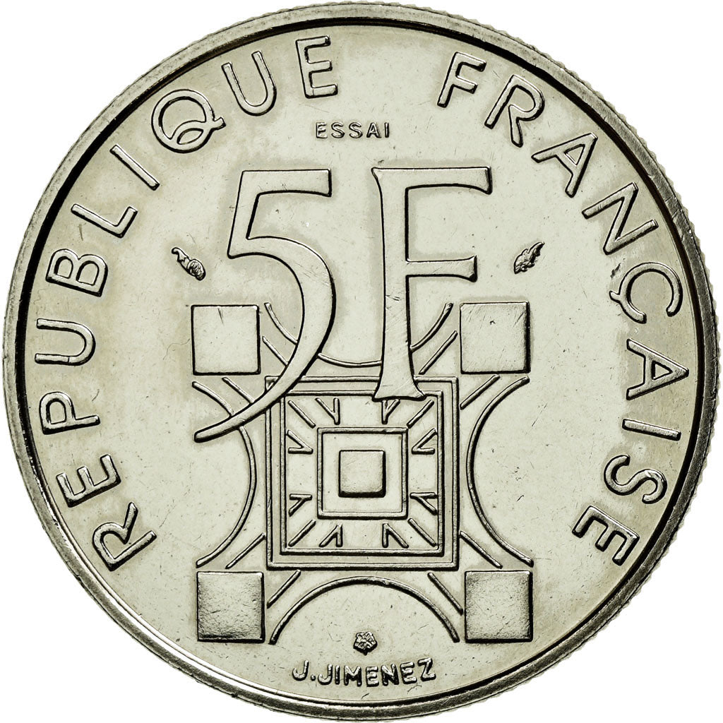 Coin, France, 5 Francs, 1989, MS(60-62), Nickel, KM:E143, Gadoury:772