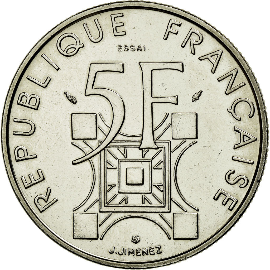 Coin, France, 5 Francs, 1989, AU(55-58), Nickel, KM:E143, Gadoury:772