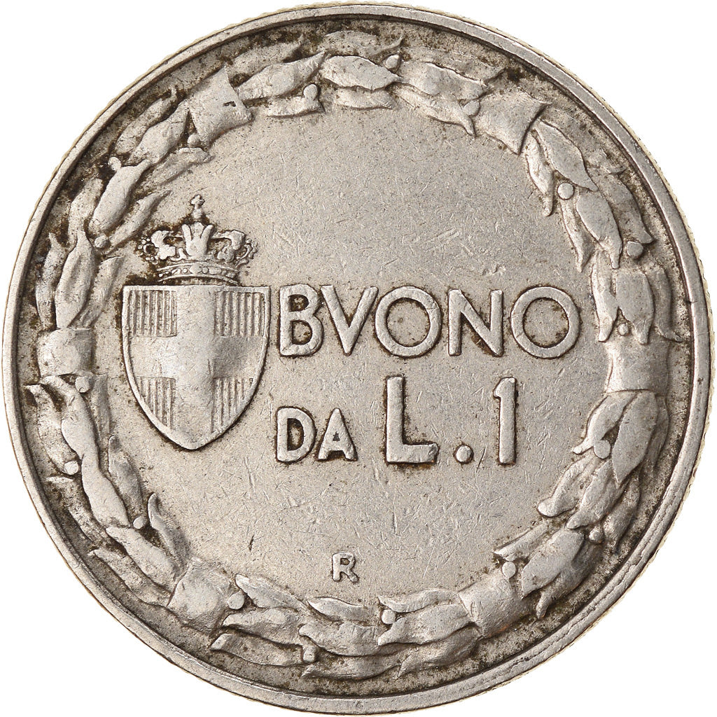 Coin, Italy, Vittorio Emanuele III, Lira, 1922, Rome, EF(40-45), Nickel, KM:62
