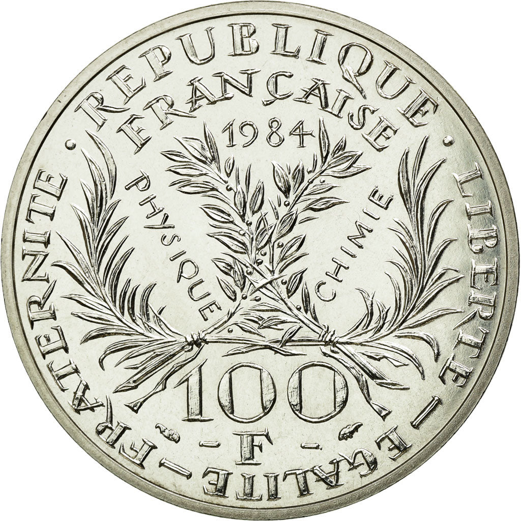 Coin, France, 100 Francs, 1984, MS(60-62), Silver, KM:E129, Gadoury:899