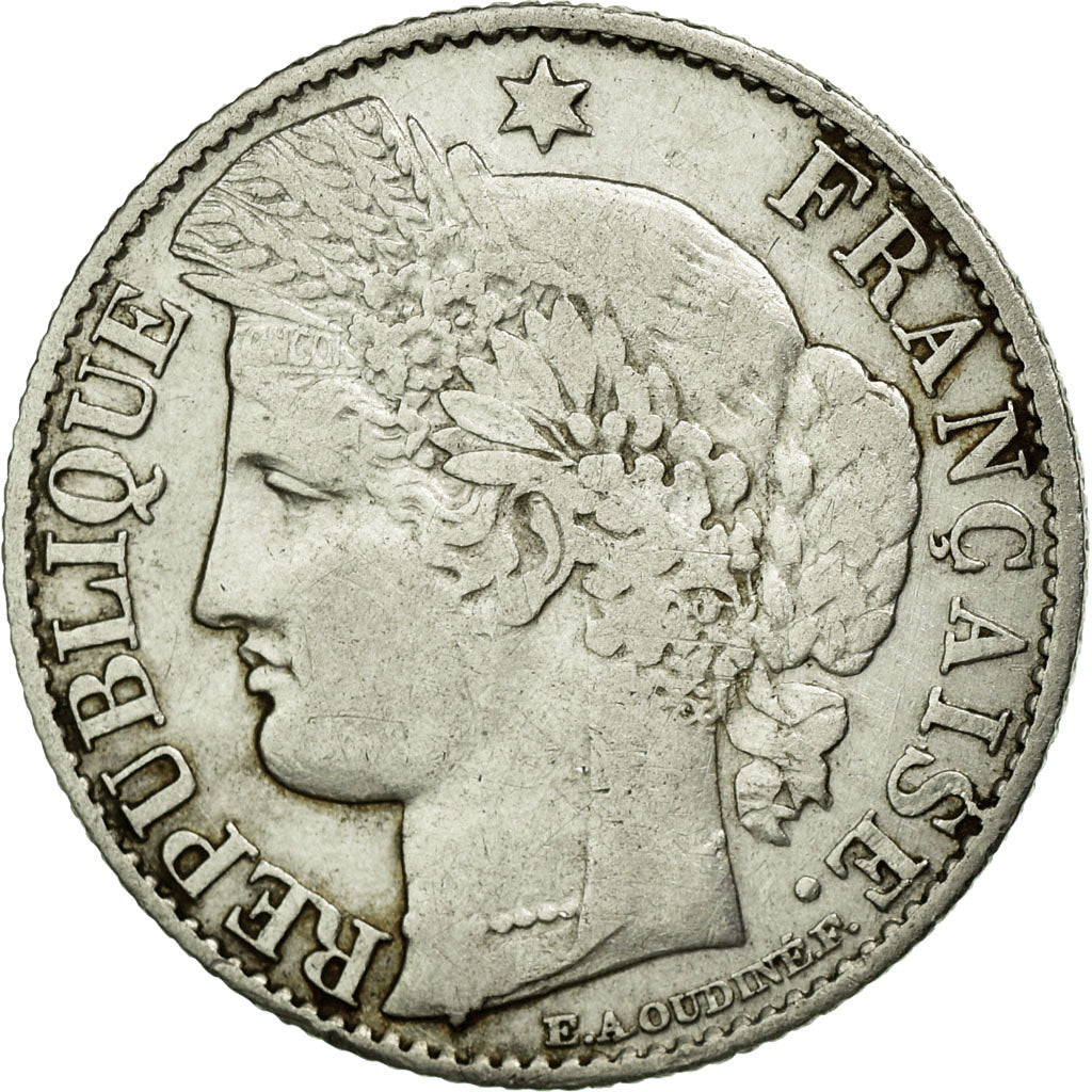 Monnaie, France, Cérès, 50 Centimes, 1872, Paris, TTB, Argent, KM:834.1