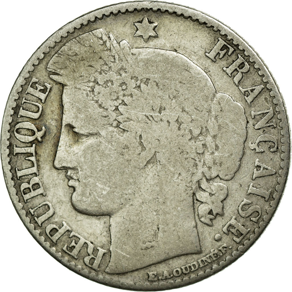 Monnaie, France, Cérès, 50 Centimes, 1871, Paris, TB, Argent, KM:834.1