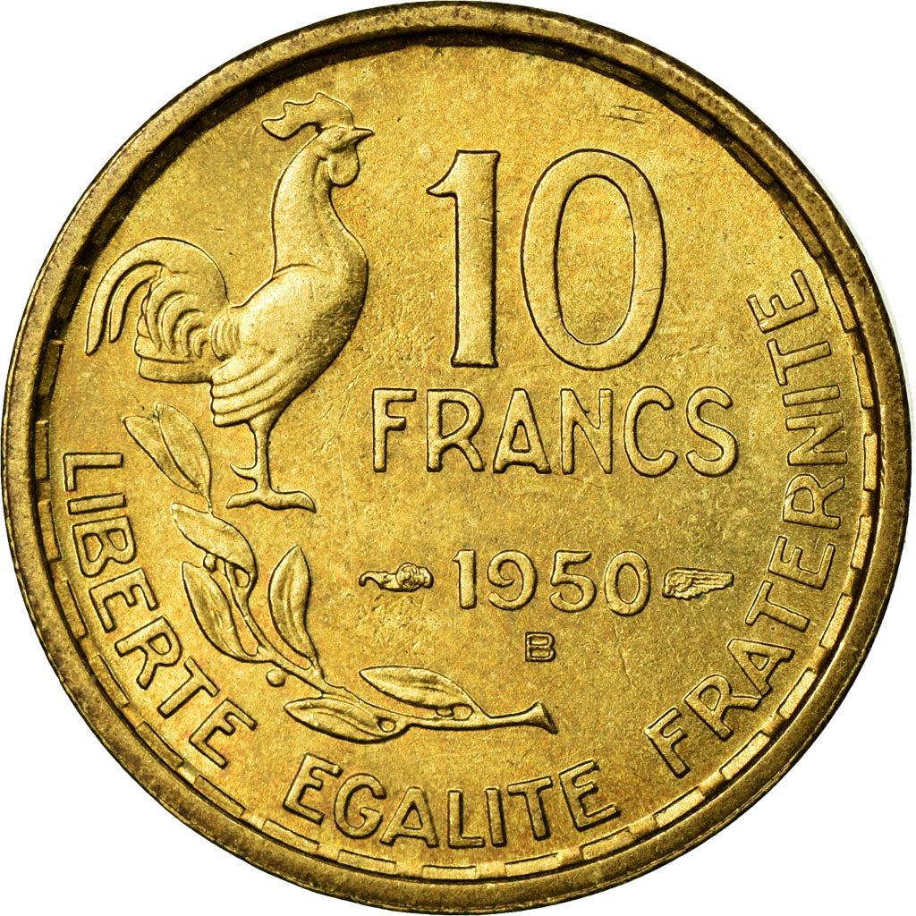 Coin, France, Guiraud, 10 Francs, 1950, Beaumont le Roger, MS(60-62)