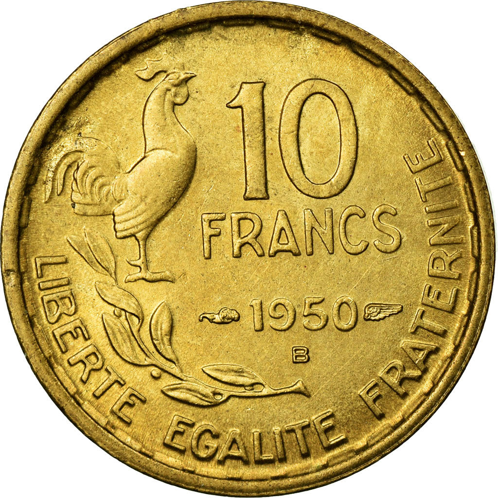 Monnaie, France, Guiraud, 10 Francs, 1950, Beaumont le Roger, SUP+