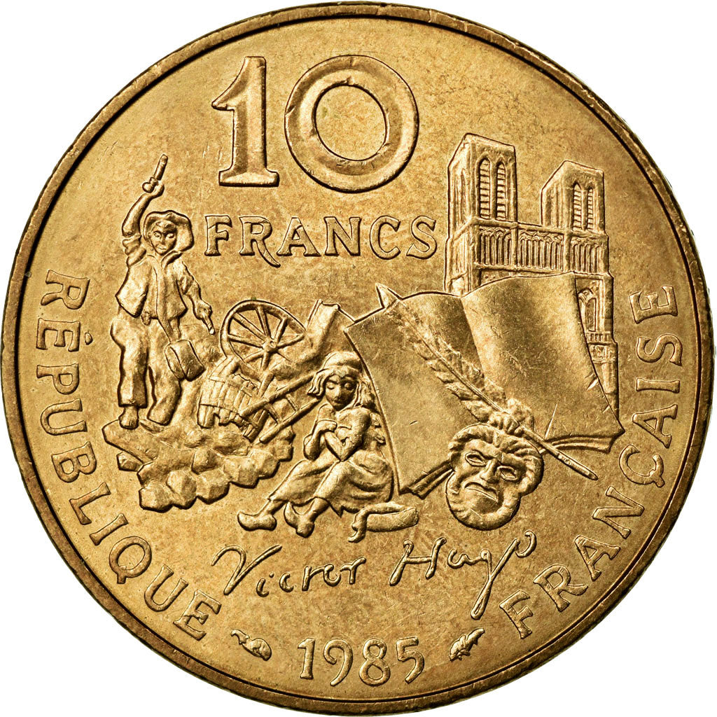 Monnaie, France, Victor Hugo, 10 Francs, 1985, SUP+, Nickel-Bronze, KM:956