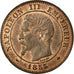 Coin, France, Napoleon III, Napoléon III, 2 Centimes, 1855, Strasbourg
