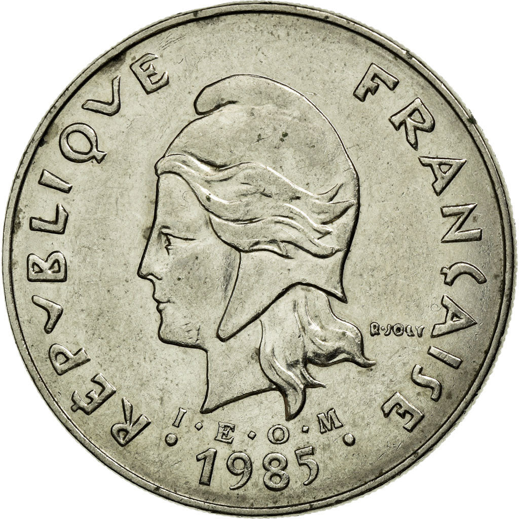 Coin, French Polynesia, 50 Francs, 1985, Paris, AU(50-53), Nickel, KM:13