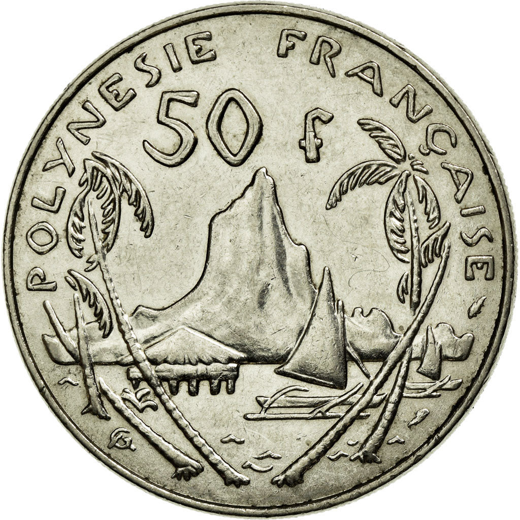 Coin, French Polynesia, 50 Francs, 1985, Paris, AU(50-53), Nickel, KM:13
