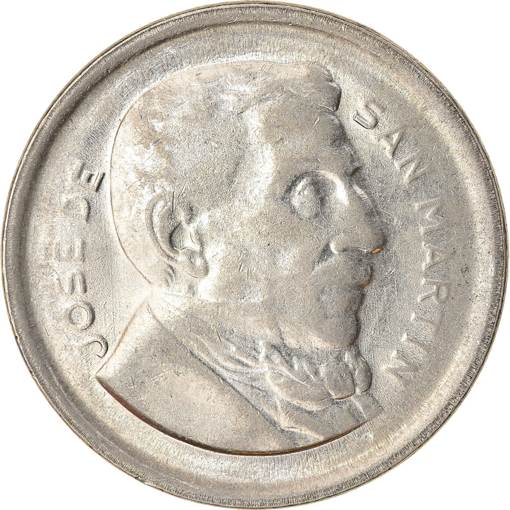 Coin, Argentina, 50 Centavos, 1953, EF(40-45), Nickel Clad Steel, KM:49