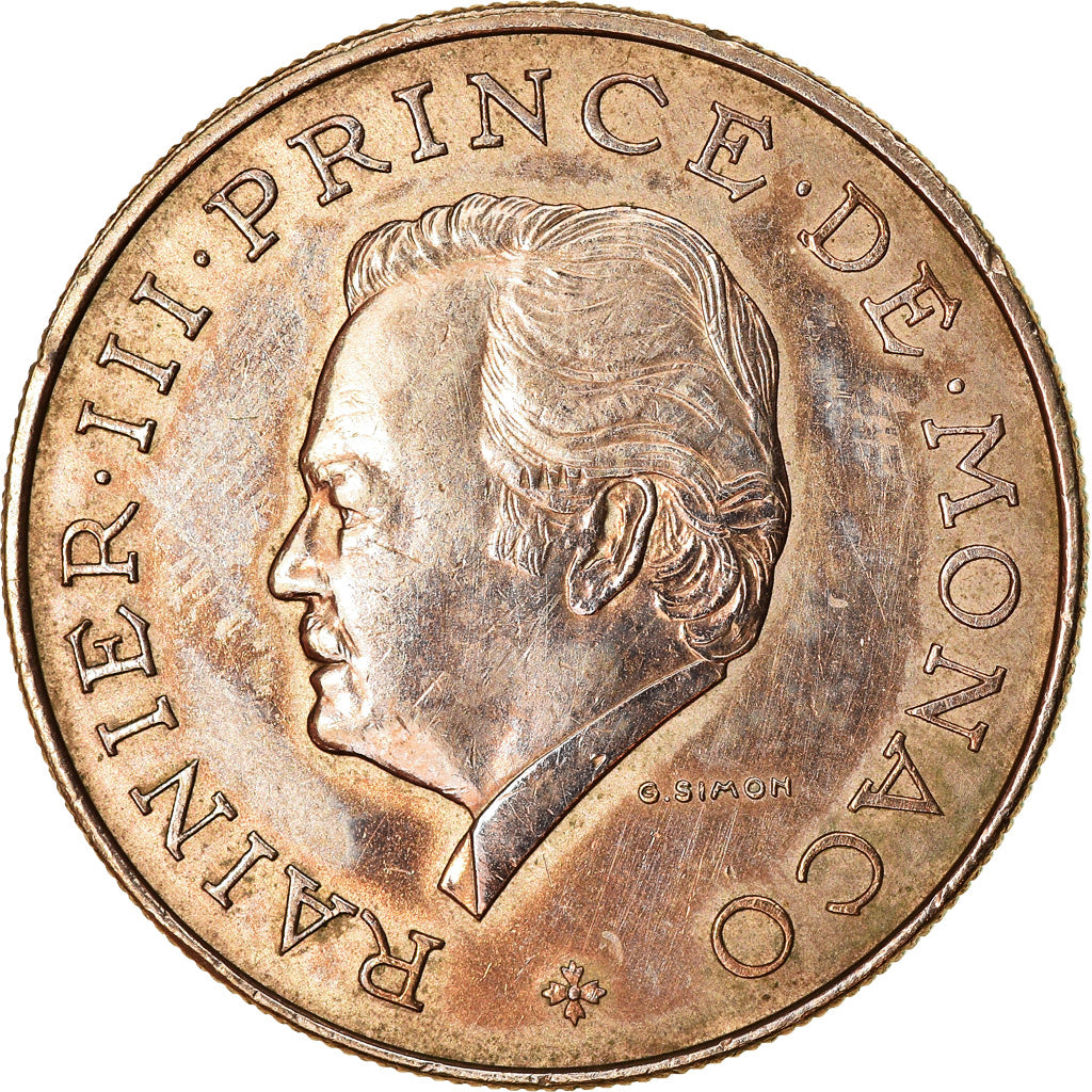 Munten, Monaco, Rainier III, 10 Francs, 1979, ZF, Copper-Nickel-Aluminum