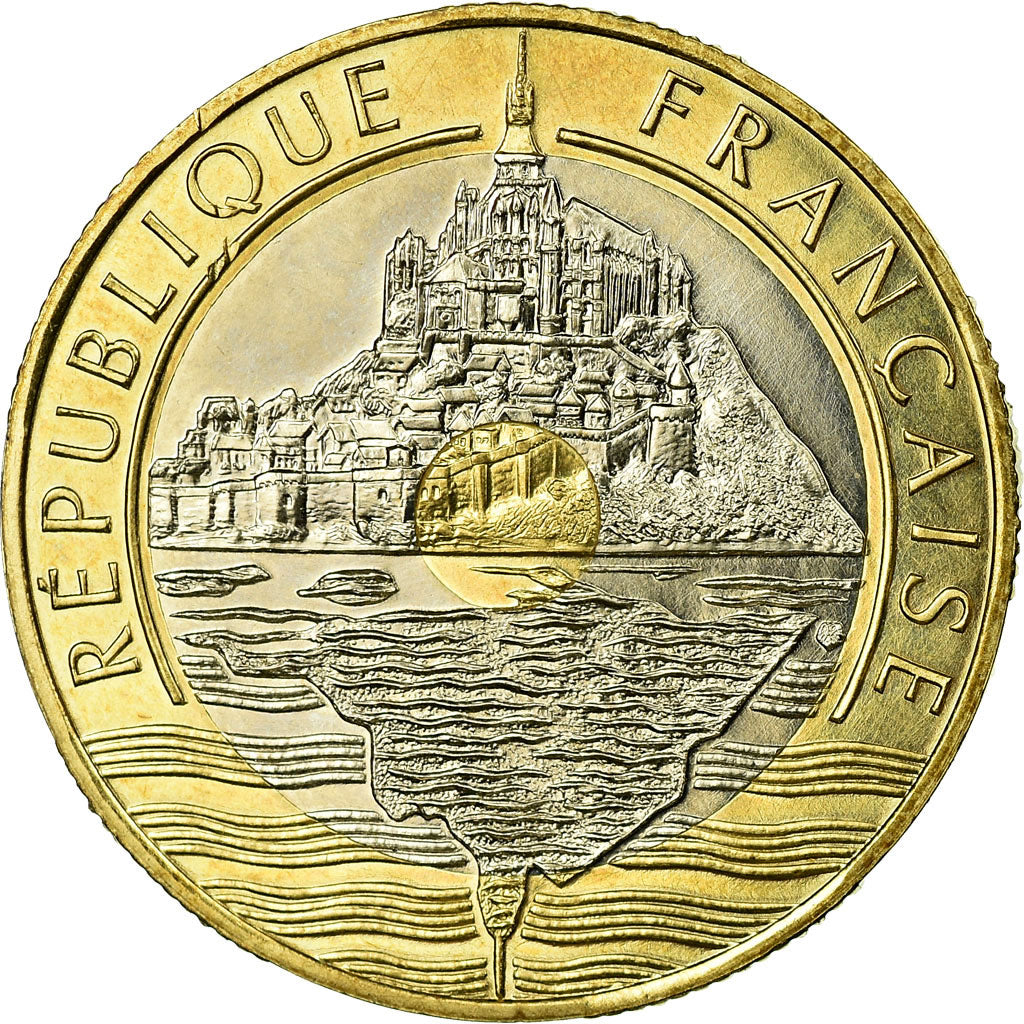 Coin, France, 20 Francs, 1992, MS(60-62), Tri-Metallic, KM:E146, Gadoury:871