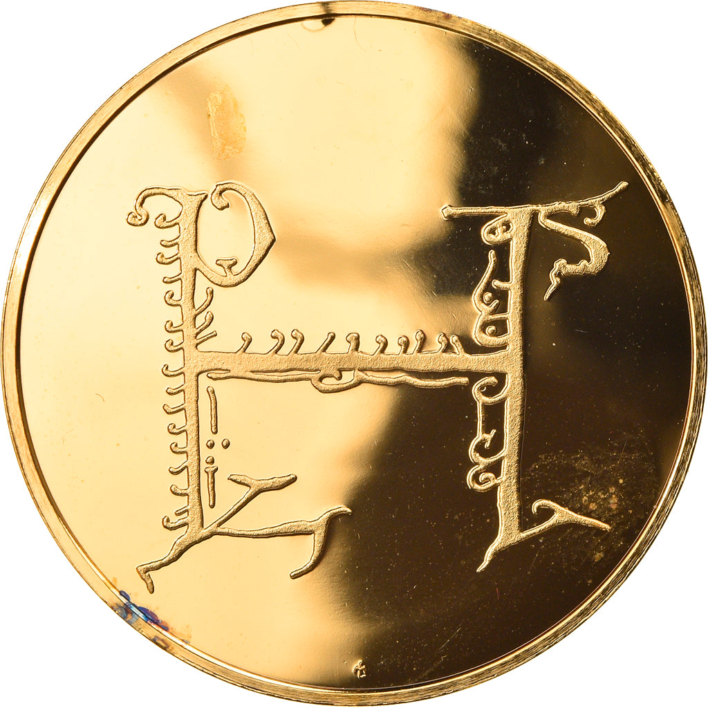Francja, Medal, Les Rois de France, Louis VI, Historia, MS(64), Vermeil