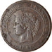 Moeda, França, Cérès, 10 Centimes, 1887, Paris, VF(20-25), Bronze, KM:815.1