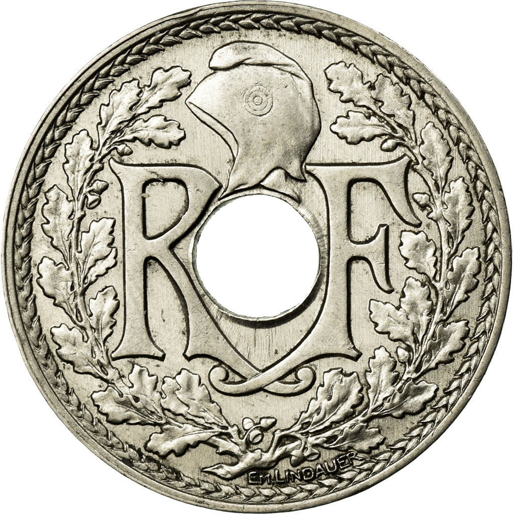 Coin, France, Lindauer, 25 Centimes, 1917, AU(55-58), Nickel, KM:867
