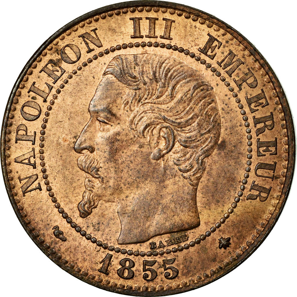 Coin, France, Napoleon III, Napoléon III, 2 Centimes, 1855, Strasbourg