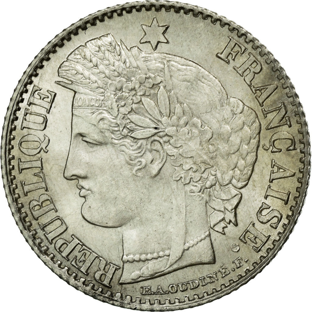 Coin, France, Cérès, 20 Centimes, 1850, Paris, MS(60-62), Silver, KM:758.1