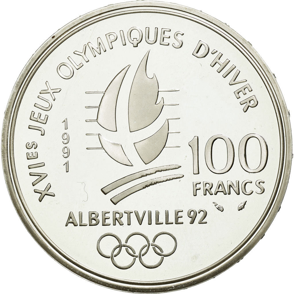 Coin, France, 100 Francs, 1991, MS(65-70), Silver, KM:994