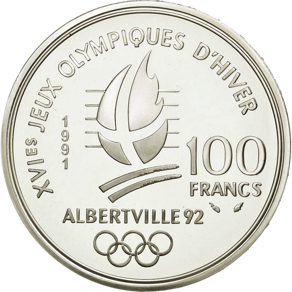 Moneta, Francia, 100 Francs, 1991, FDC, Argento, KM:995