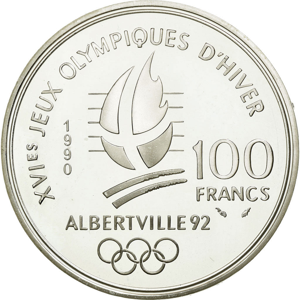 Coin, France, 100 Francs, 1990, MS(65-70), Silver, KM:983