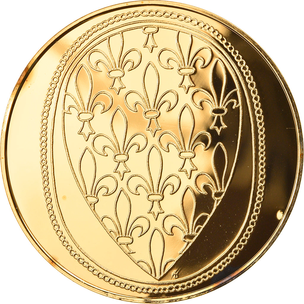 Francia, medalla, Les Rois de France, Louis VIII, History, SC+, Oro vermeil