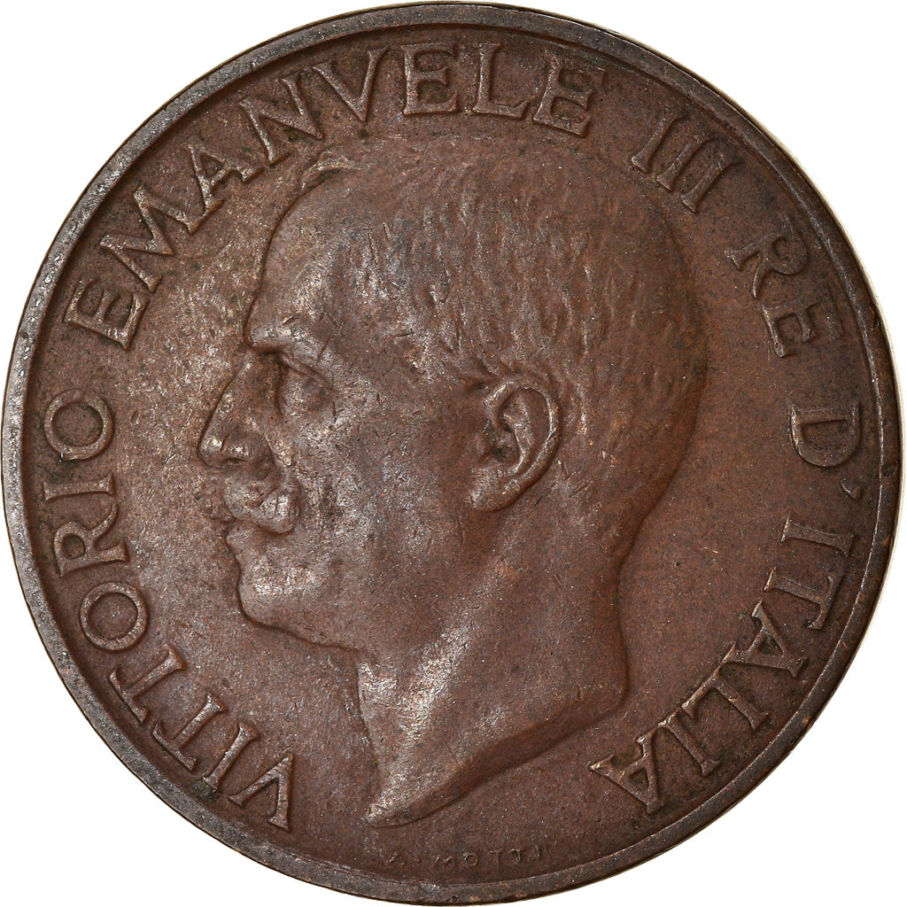 Moneta, Włochy, Vittorio Emanuele III, 10 Centesimi, 1928, Rome, EF(40-45)