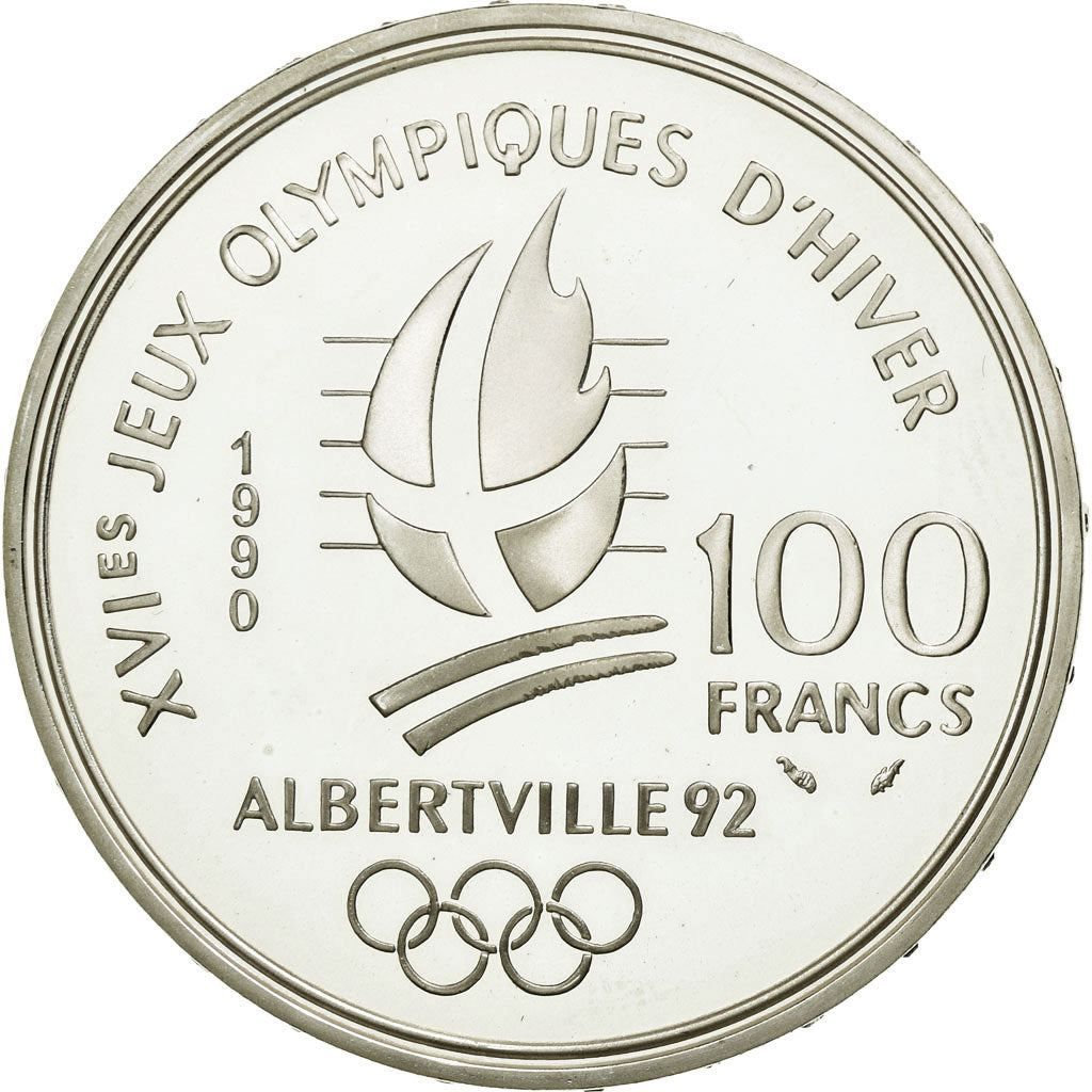 Coin, France, 100 Francs, 1990, MS(65-70), Silver, KM:981