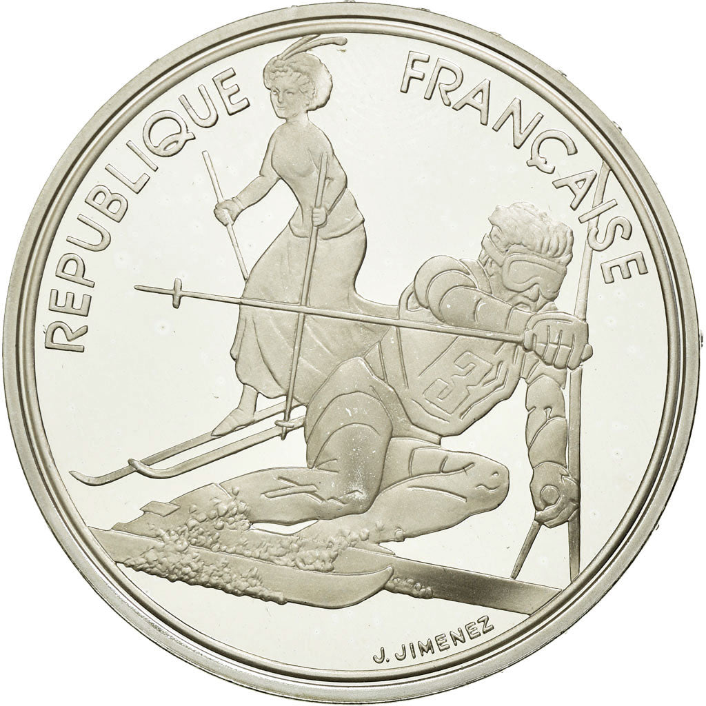 Coin, France, 100 Francs, 1990, MS(65-70), Silver, KM:984