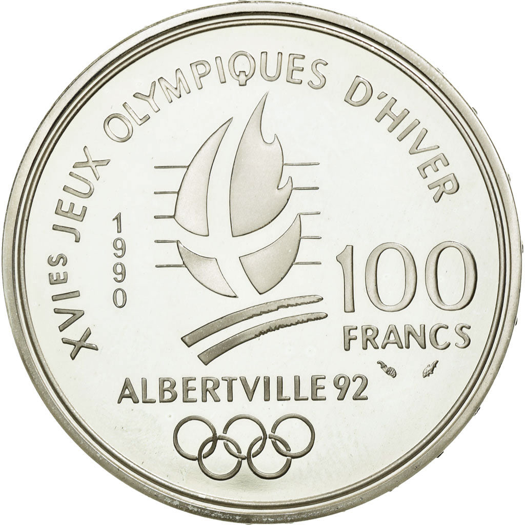 Coin, France, 100 Francs, 1990, MS(65-70), Silver, KM:984