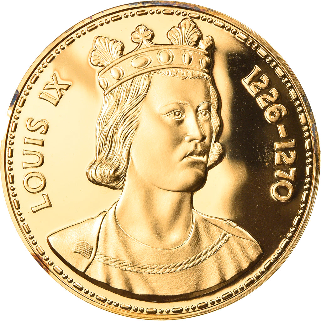 France, Médaille, Les Rois de France, Louis IX, History, SPL+, Vermeil