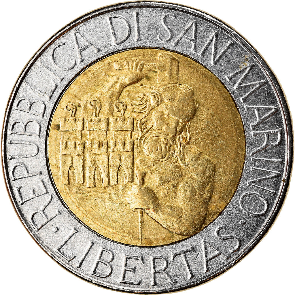 Coin, San Marino, 500 Lire, 1994, Rome, AU(50-53), Bi-Metallic, KM:314
