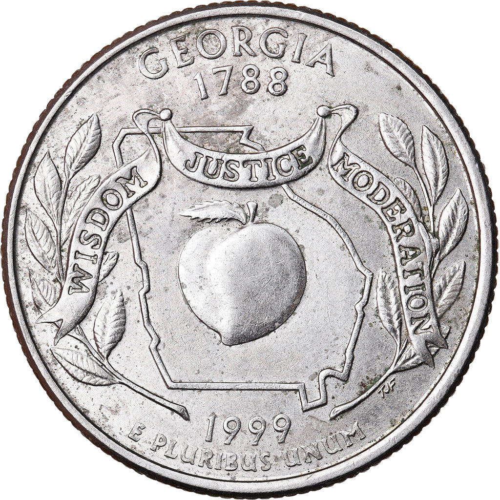 Moeda, Estados Unidos da América, Georgia, Quarter, 1999, U.S. Mint, Denver