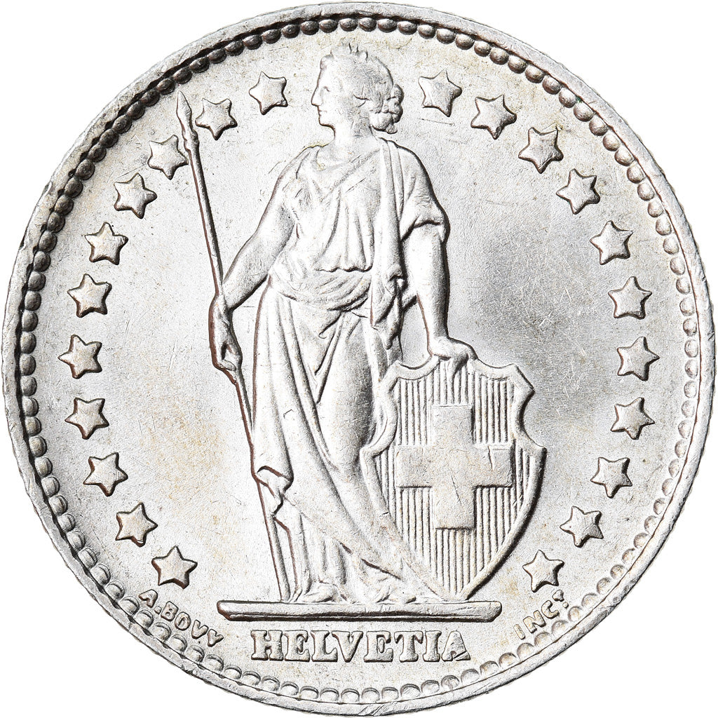 Coin, Switzerland, Franc, 1963, Bern, EF(40-45), Silver, KM:24