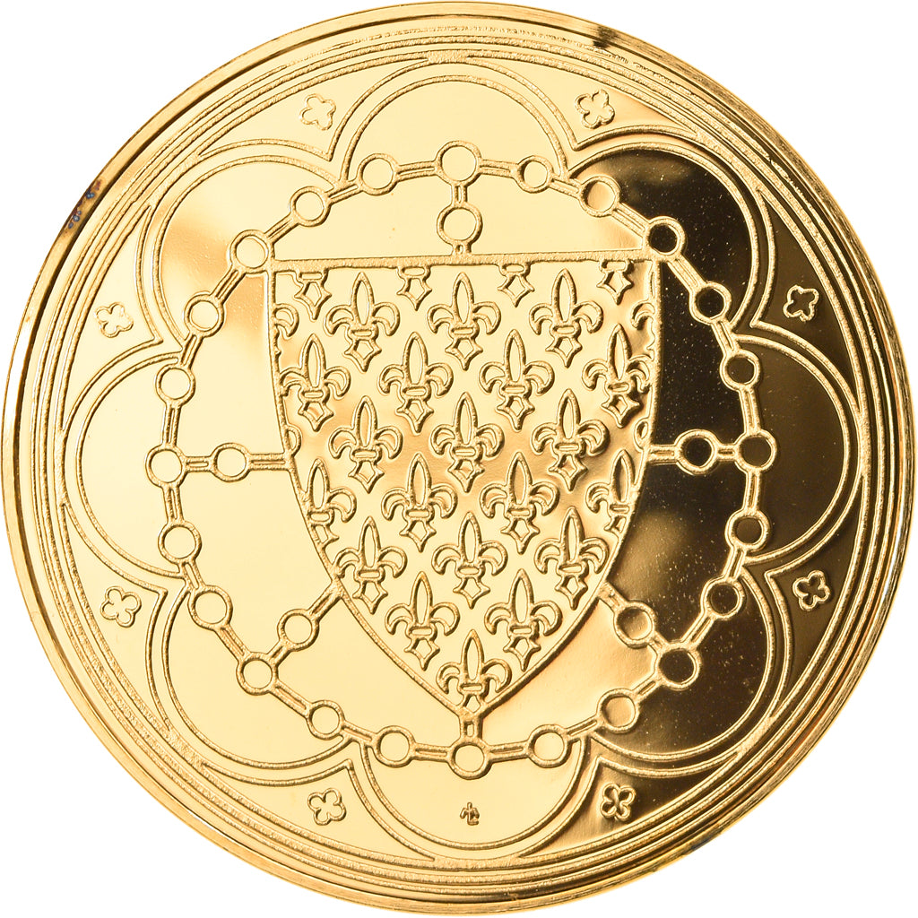 França, Medal, Les Rois de France, Louis X, História, MS(64), Vermeil