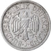 Munten, Federale Duitse Republiek, 2 Mark, 1951, Hambourg, ZF, Copper-nickel