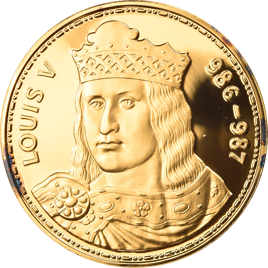 France, Médaille, Les Rois de France, Louis V, History, SPL+, Vermeil