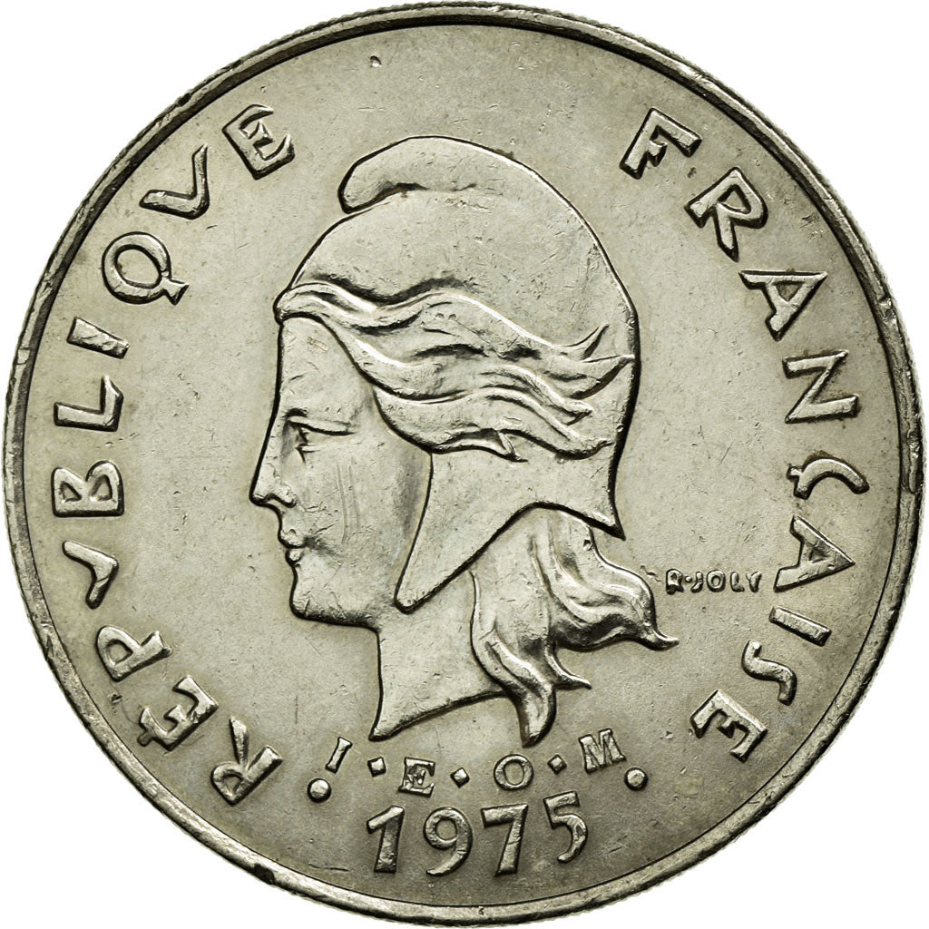 Moneda, Polinesia francesa, 50 Francs, 1975, Paris, EBC, Níquel, KM:13