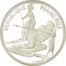 Coin, France, Slalom skiers, 100 Francs, 1990, BE, MS(65-70), Silver, KM:984