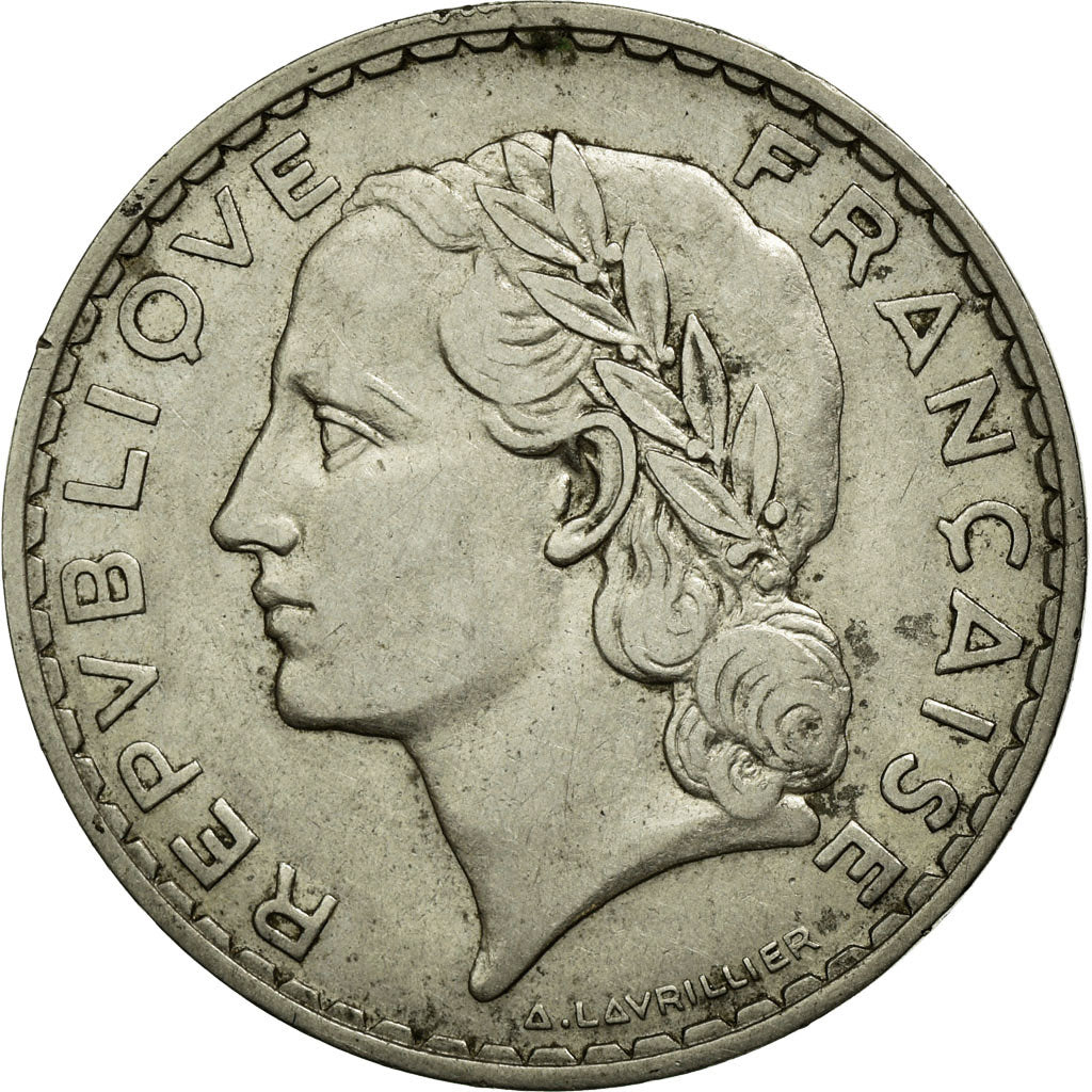 Monnaie, France, Lavrillier, 5 Francs, 1933, Paris, TTB, Nickel, KM:888