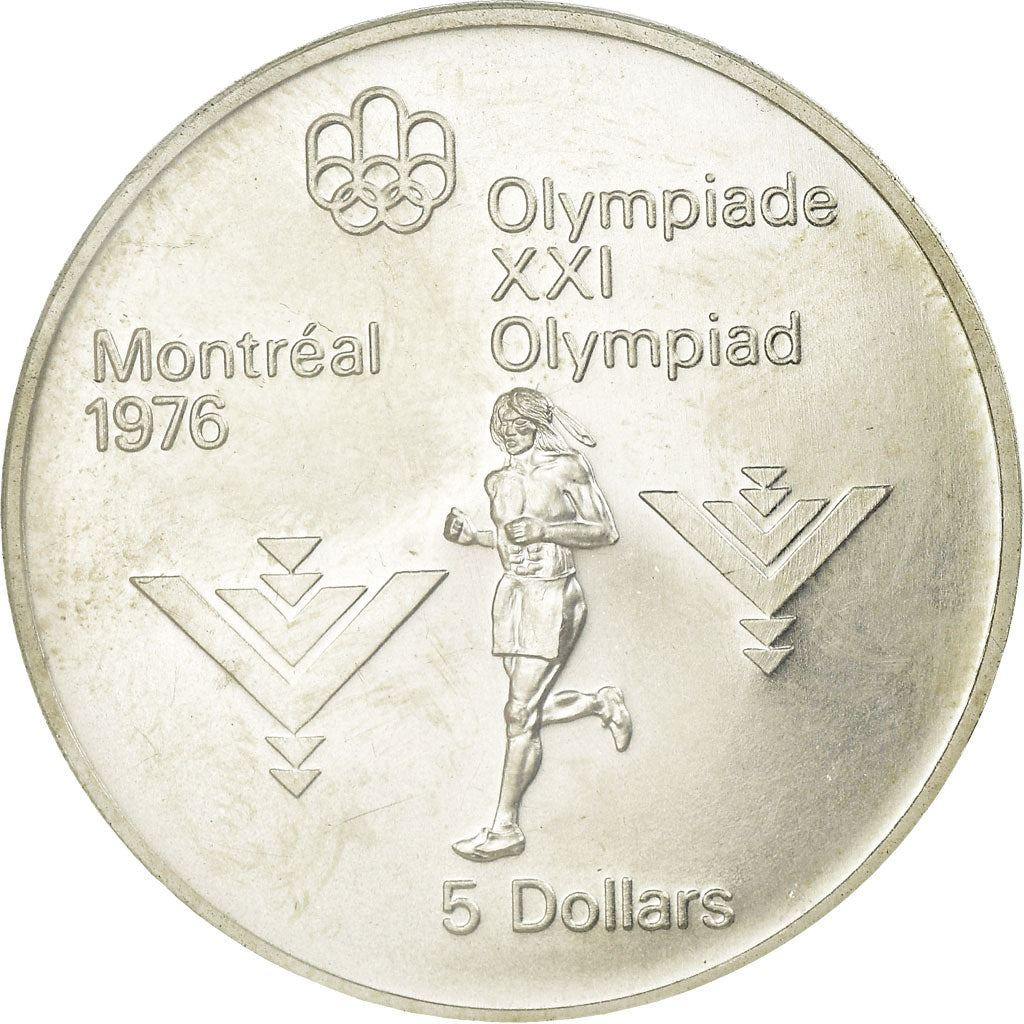 Moneta, Canada, Elizabeth II, 5 Dollars, 1975, Royal Canadian Mint, Ottawa, FDC